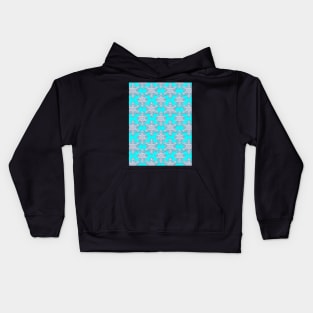 Winter snowflake seamless pattern Kids Hoodie